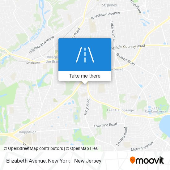 Mapa de Elizabeth Avenue
