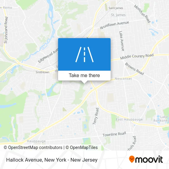 Hallock Avenue map