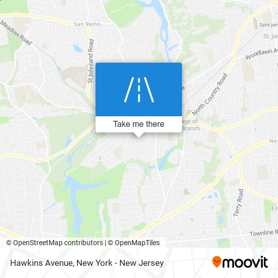 Mapa de Hawkins Avenue