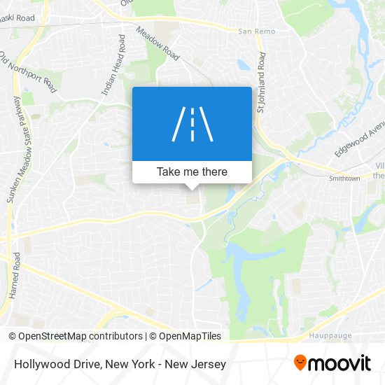 Hollywood Drive map