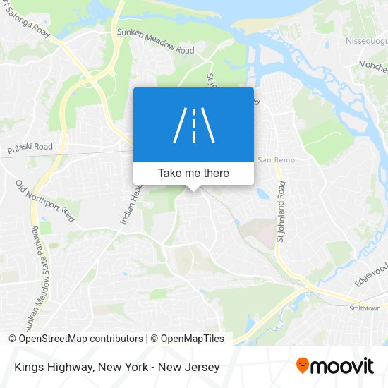 Kings Highway map