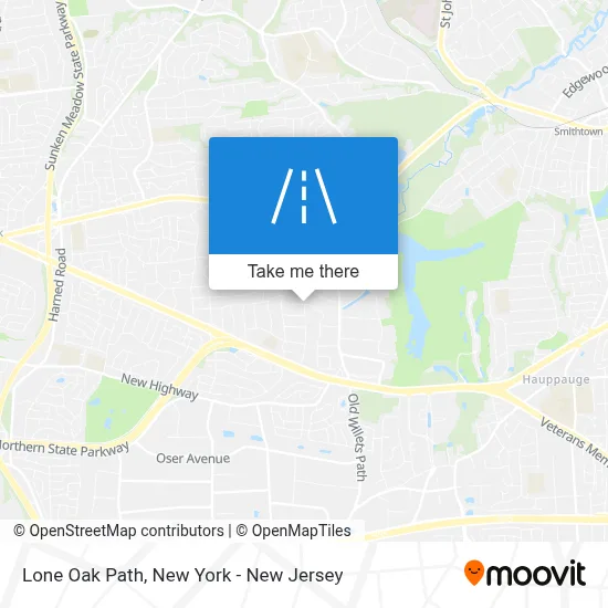 Lone Oak Path map