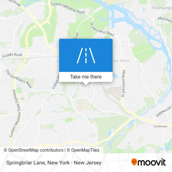 Springbriar Lane map