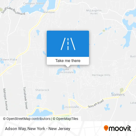 Adson Way map