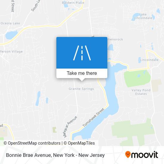 Mapa de Bonnie Brae Avenue