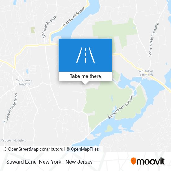 Saward Lane map