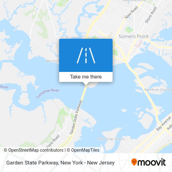 Garden State Parkway map