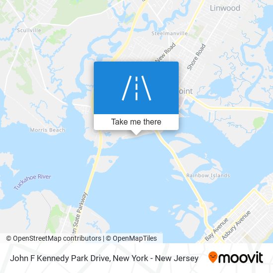 John F Kennedy Park Drive map