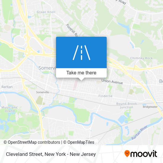 Mapa de Cleveland Street