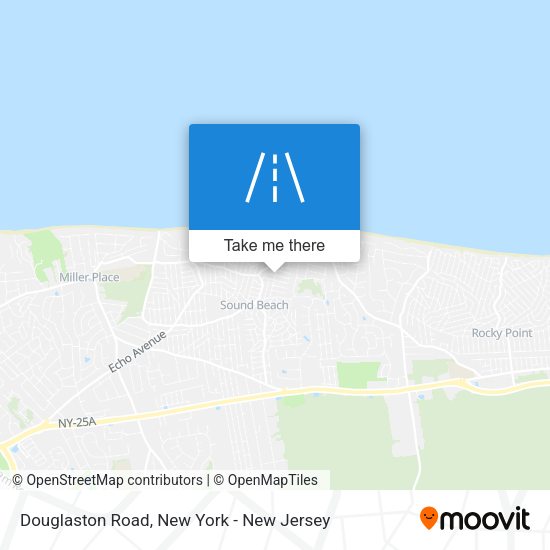 Douglaston Road map