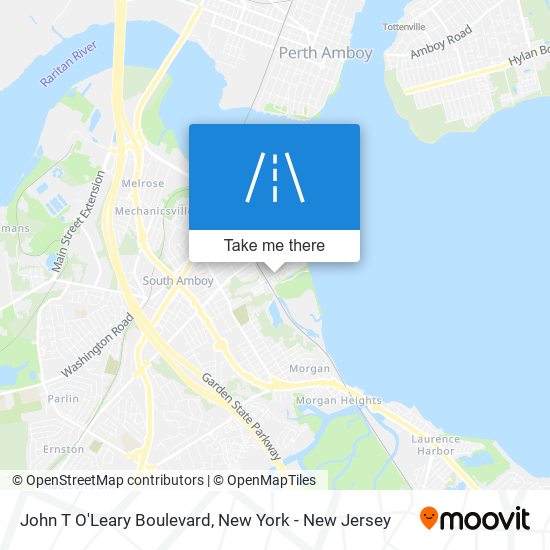 John T O'Leary Boulevard map