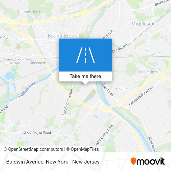 Mapa de Baldwin Avenue