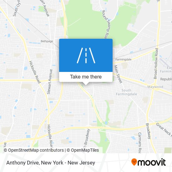 Anthony Drive map