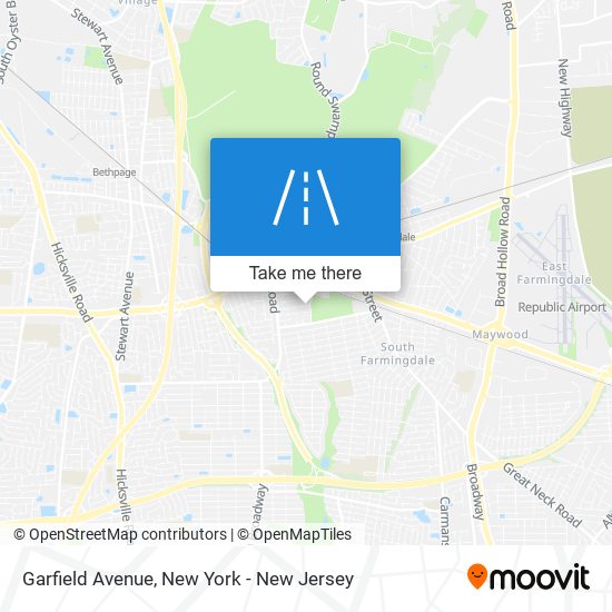 Mapa de Garfield Avenue