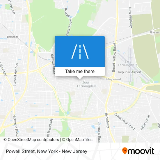 Mapa de Powell Street