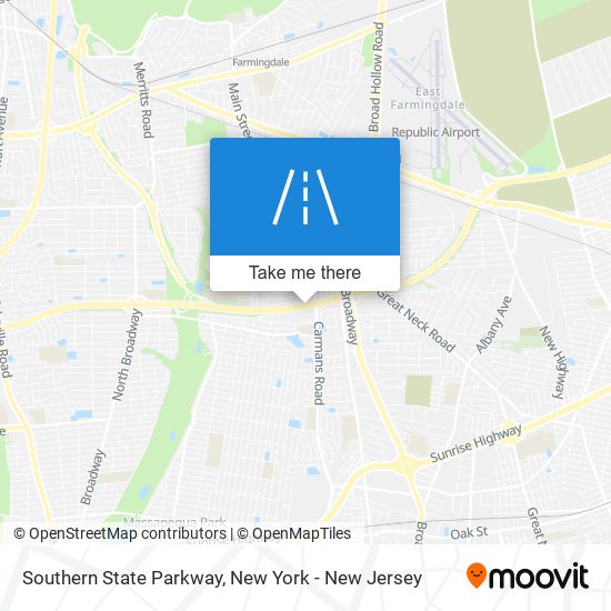 Southern State Parkway map