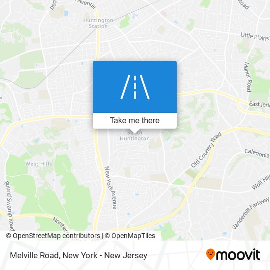 Melville Road map