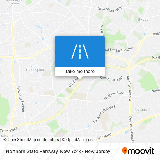 Mapa de Northern State Parkway