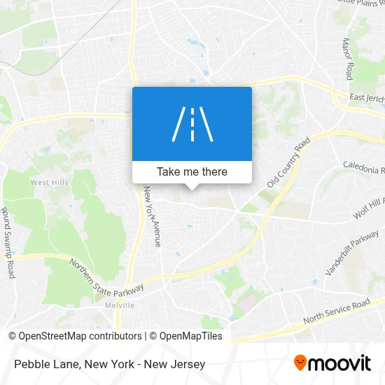 Pebble Lane map