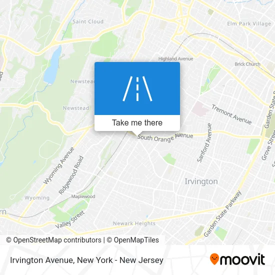 Mapa de Irvington Avenue
