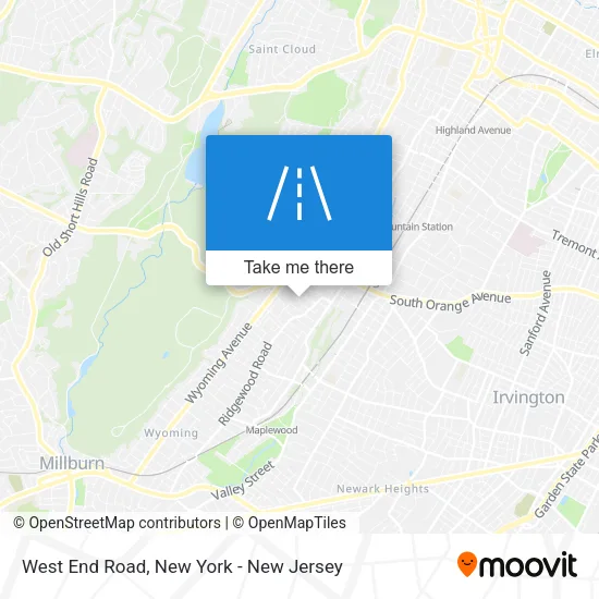 Mapa de West End Road