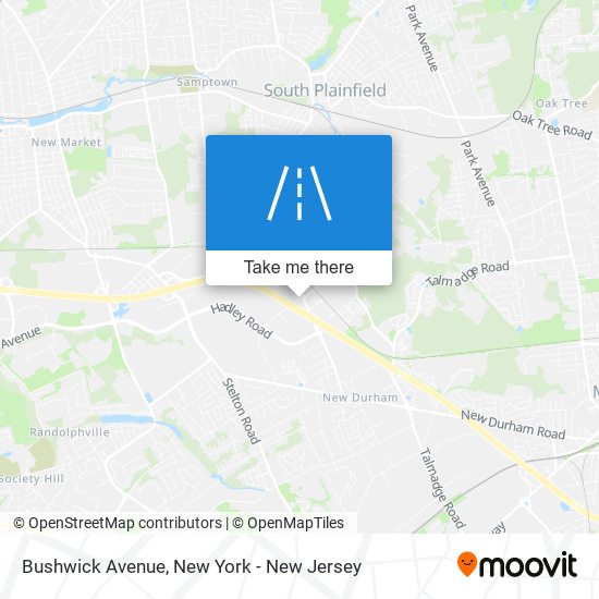 Bushwick Avenue map