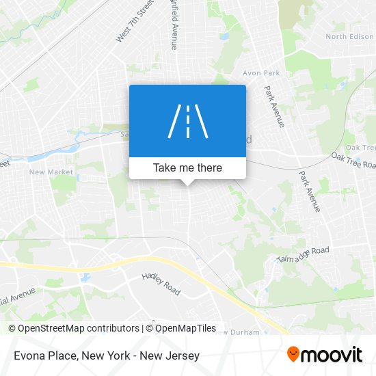 Evona Place map