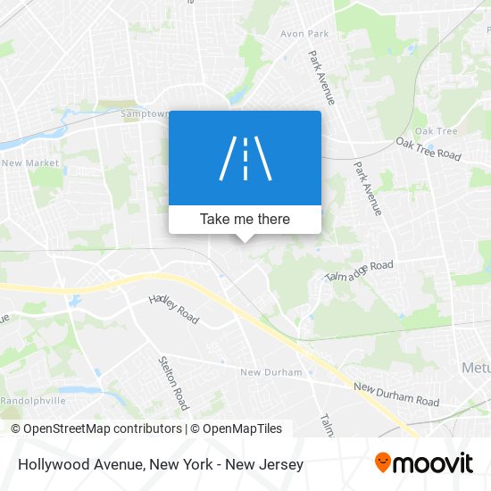 Hollywood Avenue map