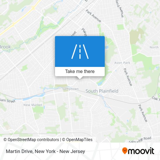 Martin Drive map