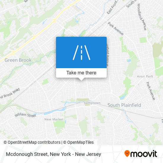 Mcdonough Street map