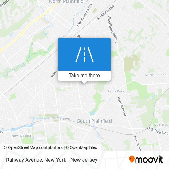 Rahway Avenue map