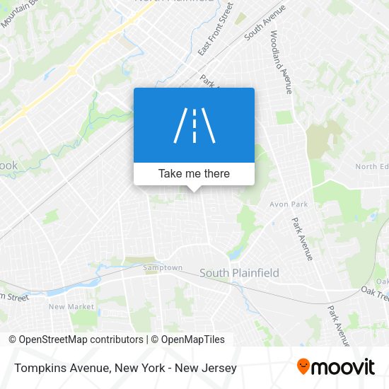 Tompkins Avenue map