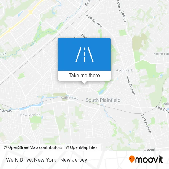Wells Drive map
