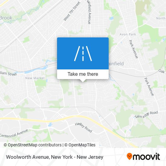 Woolworth Avenue map
