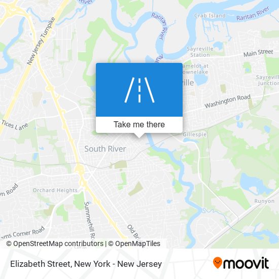 Elizabeth Street map