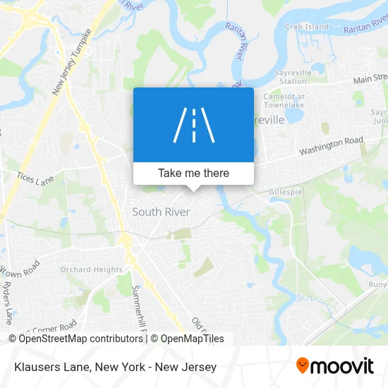 Klausers Lane map