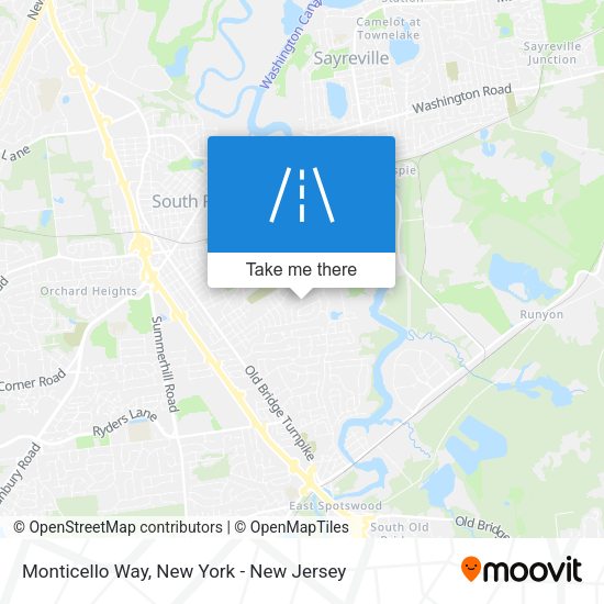 Mapa de Monticello Way