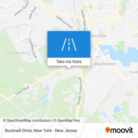 Mapa de Bucknell Drive