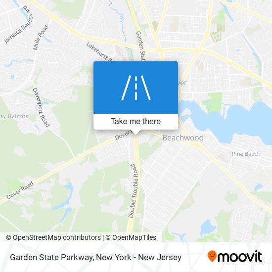 Garden State Parkway map
