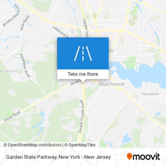 Mapa de Garden State Parkway