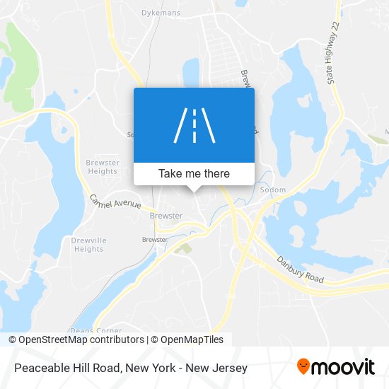 Mapa de Peaceable Hill Road