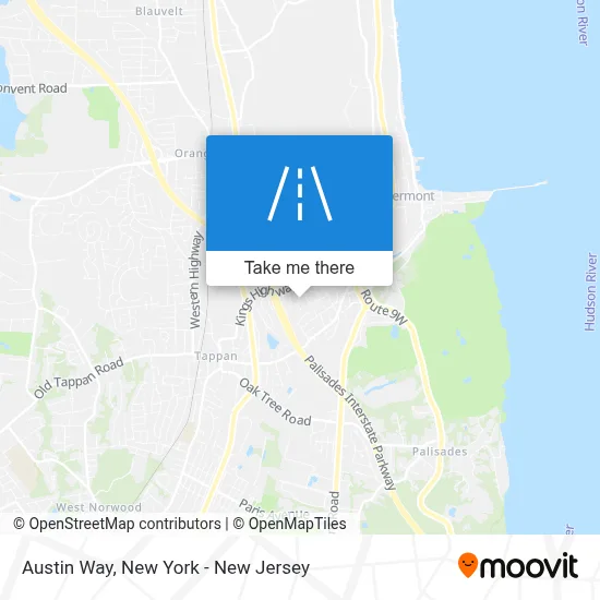 Austin Way map