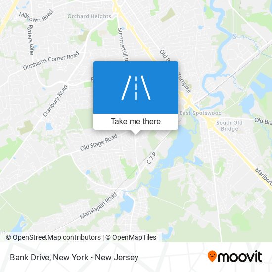 Bank Drive map