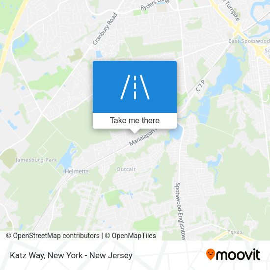 Katz Way map