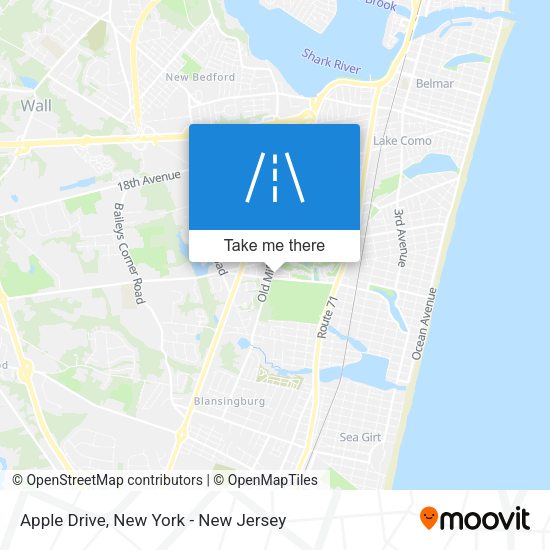 Apple Drive map