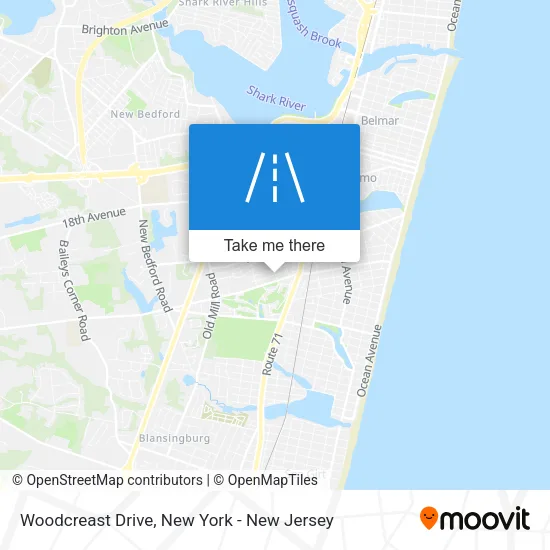 Mapa de Woodcreast Drive
