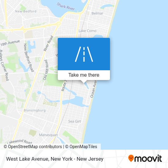 Mapa de West Lake Avenue