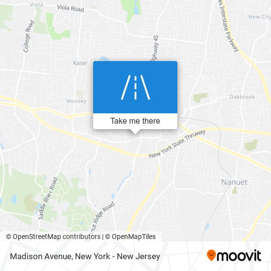 Mapa de Madison Avenue