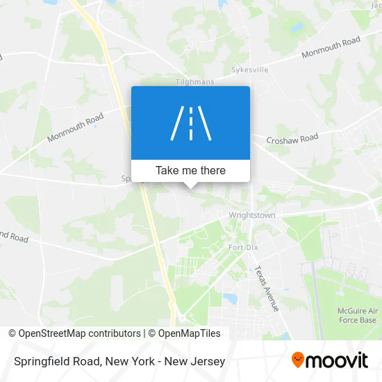 Springfield Road map