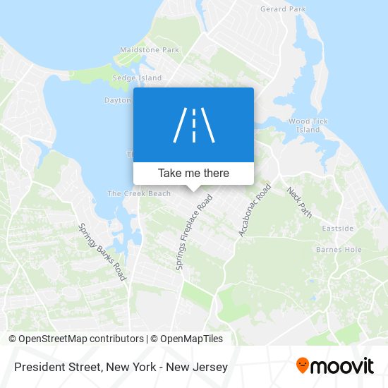 President Street map